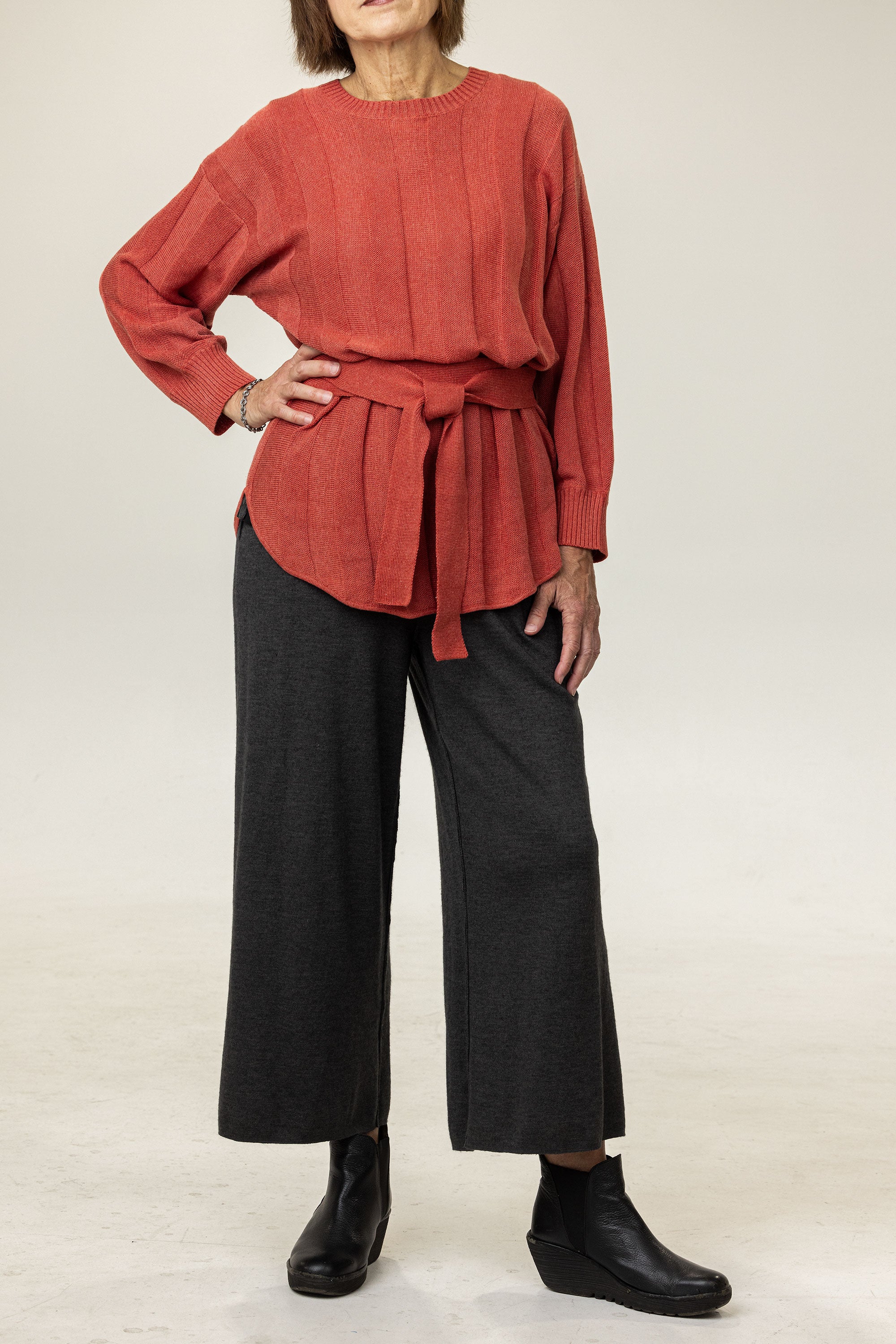 トップス S dalmation knit theredthread 141 CHUNK TWIST KNIT BEANIE WITH CUFF & POM