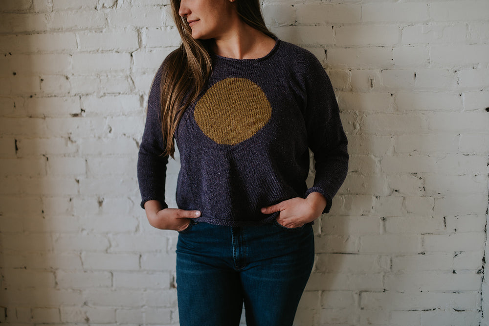 Silk circle sweater