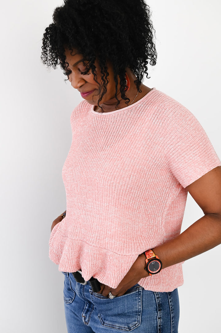 Charlotte Ruffle Sweater Top