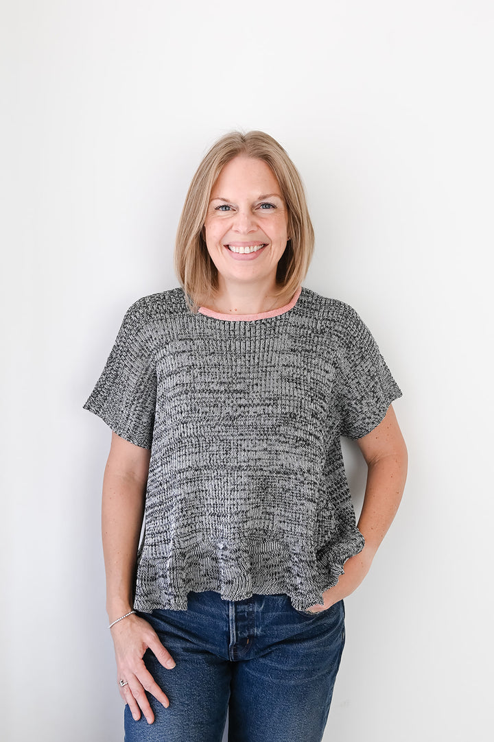 Charlotte Ruffle Sweater Top