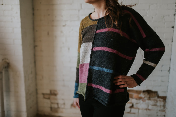 multi color stripe sweater